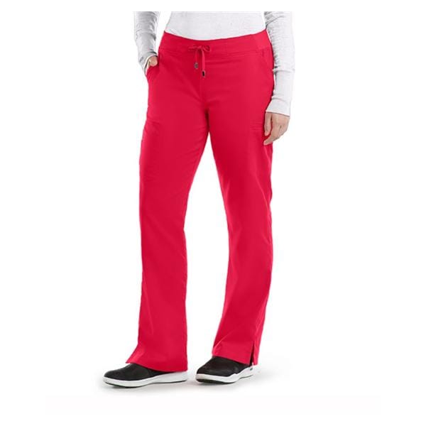 Greys Anatomy Cargo Pant 6 Pockets Large Scarlet Red Womens Ea