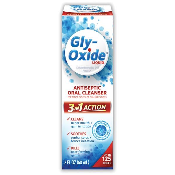 Gly-Oxide Mouth Rinse 2 oz Mint Alcohol Free Ea