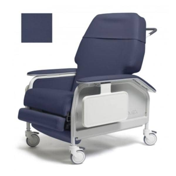 Lumex Clinical Care Recliner 450lb Capacity Manual Back/Hydraulic Imprl Blu Ea