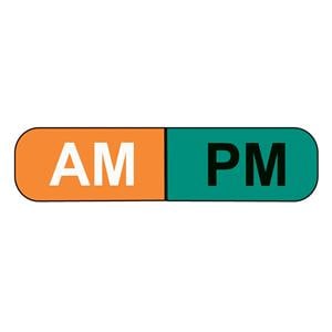 Labels AM/PM Assorted 1-5/8x3/8" 1000/Pk