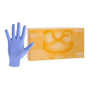 Elephant Nitrile Exam Gloves X-Small Violet Blue Non-Sterile