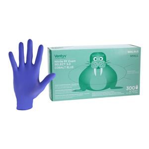 Walrus Nitrile Exam Gloves Small Cobalt Blue Non-Sterile