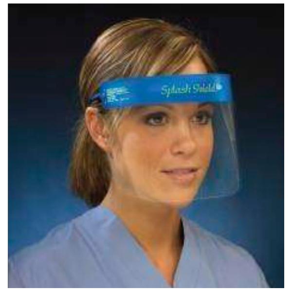 Face Shield Clear Disposable 5/Ca