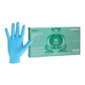 Kangaroo Nitrile Exam Gloves Small Blue Non-Sterile, 10 BX/CA