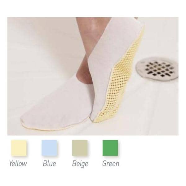 Flexible Slippers Fabric Yellow Small / Medium Disposable 48Pr/Ca