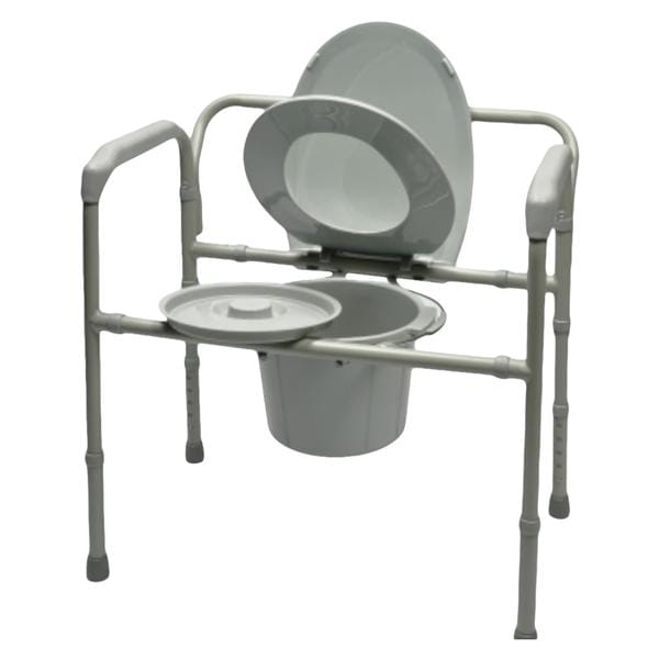 3-In-1 Commode 650lb Capacity Adult Tips Bariatric