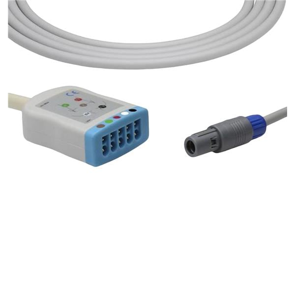 Vivid-O Trunk Cable Refurbished For ECG 3 Lead Ea