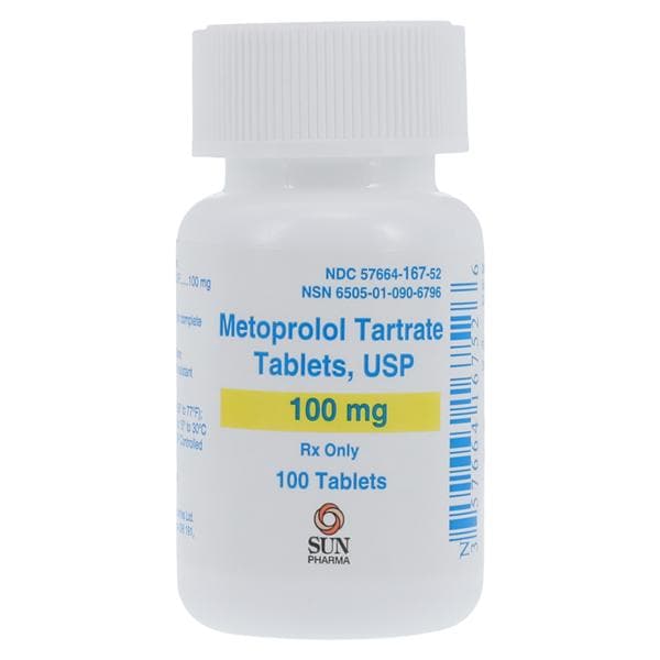 Metoprolol Tartrate 100mg 100/Bt