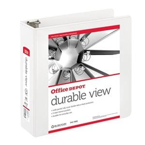 Durable View Round-Ring Binder 3" Rings Ea