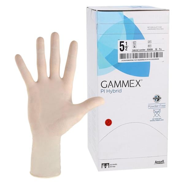 Gammex Polyisoprene Surgical Gloves 5.5 Natural, 4 BX/CA
