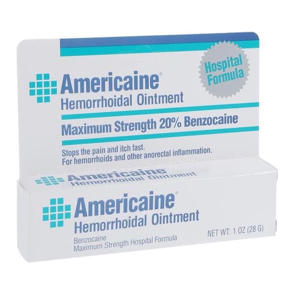 Americaine Hemorrhoidal Ointment 20% 28gm/Tb, 24 TB/CA