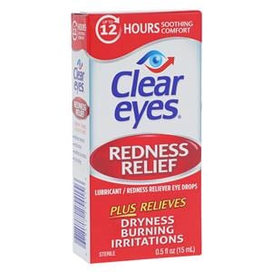 Clear Eyes Redness Relief Drops 0.5oz/Bt