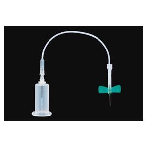 Venous Blood Collection Needle 21gx19mm Green Safety 100/Ca