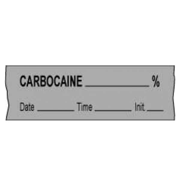 Anesthesia Tape DTI Carbocaine % Gray 1/2x500" 500/Rl