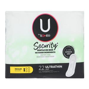 U by Kotex Menstrual Pad Regular Mod White Disposable Fragrance Free LF 22/Pk