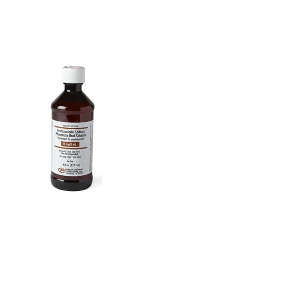 Prednisolone Sodium Phosphate Oral Solution 15mg/5mL 237mL/Bt Bottle 237mL/Bt