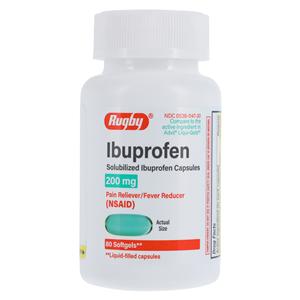 Ibuprofen Pain Reliever/Fever Reducer Softgel Capsules 200mg 80/Bt