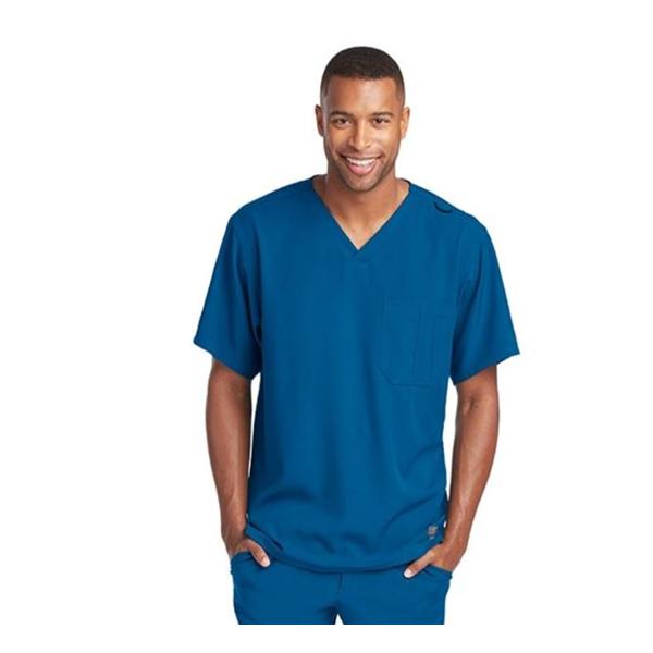 Skechers Scrub Top V-Neck 1 Pocket 4X Large New Royal Mens Ea