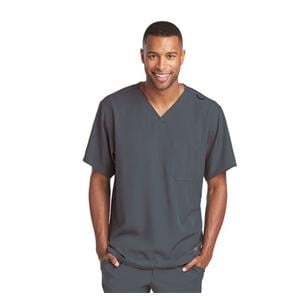 Skechers Scrub Top V-Neck 1 Pocket 5X Large Pewter Mens Ea