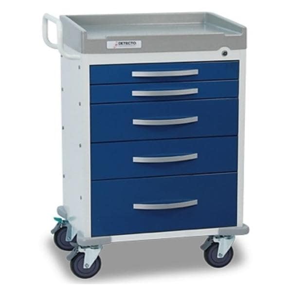 Cart Rescue 27.8x21.3x41.8" 5" Caster/2 Locking (6) Drawer Ea