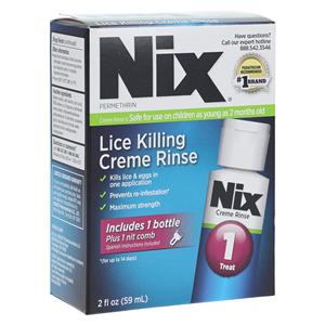 Nix Creme Rinse 1% Lice Treatement 2oz/Bt, 24 BT/CA