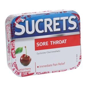 Sucrets Throat/Cough Lozenges Wild Cherry 18/Bx, 24 BX/CA