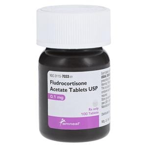 Fludrocortisone Acetate Tablets 0.1mg Bottle 100/Bt