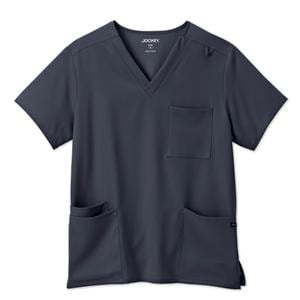 Jockey Scrub Scrub Top V-Neck 4 Pockets X-Large Charcoal Unisex Ea