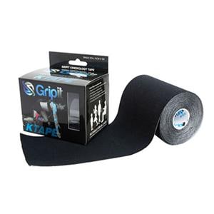 Strapit Kinesiology Tape Cotton/Lycra/Spandex 4"x5.5yd Black Ea