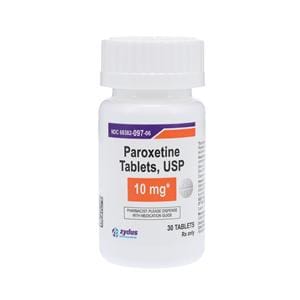 Paroxetine HCl Tablets 10mg Bottle 30/Bt