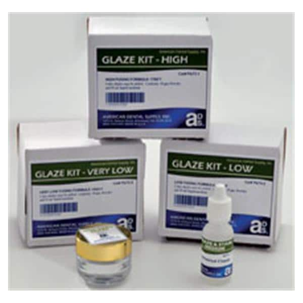 Hi-Fusing Glaze Powder/Liquid Kit Ea