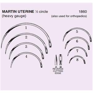 Suture Needle Size 5 1/2 Circle Stainless Steel 40/Ct