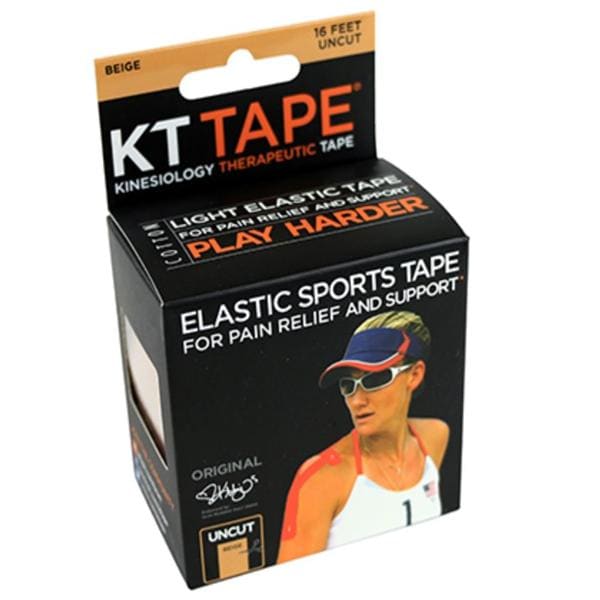 KT Tape Kinesiology Tape Cotton/Elastic 2"x16' Beige 4/pk