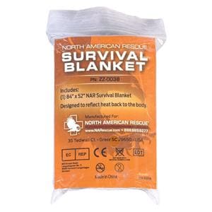 Survival Blanket Black Mylar 84x52