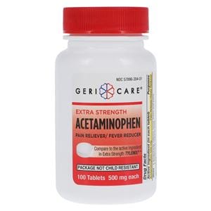 Acetaminophen Pain Reliever/Fever Reducer 500mg 100/Bt