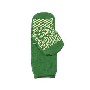 Slipper Socks Polyester/Spandex Green Medium Disposable 48/Ca