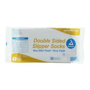 Slipper Socks Polyester/Spandex Beige X-Large Disposable 48/Ca