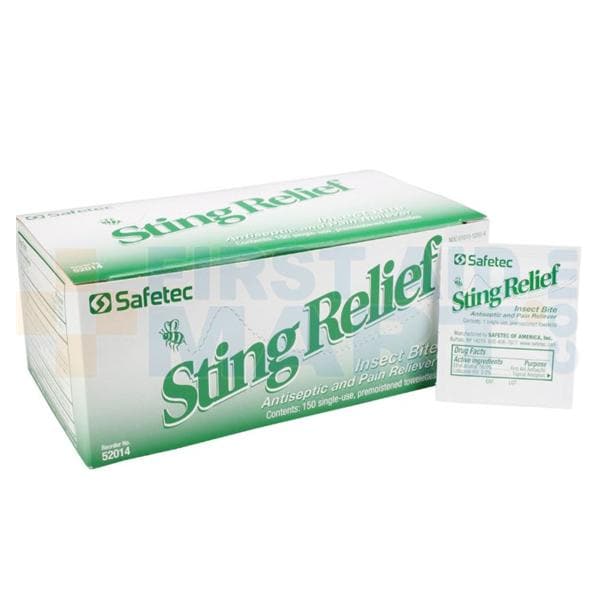 Wipe Sting Relief Towelette 20/Ca