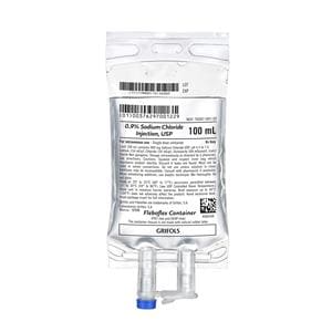 Grifols,S.A IV Injection Solution Sodium Chloride 0.9% 100mL Bag 70/Ca