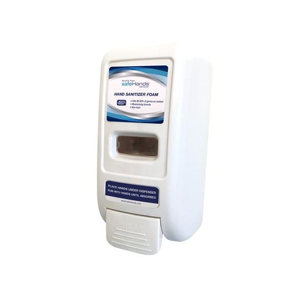 SafeHands Hand Sanitizer Dispenser Manual Push Off-White 1000 mL Ea
