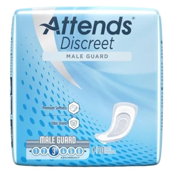 Attends Bladder Control Guard Male 12" Light Absorbency 120/Ca