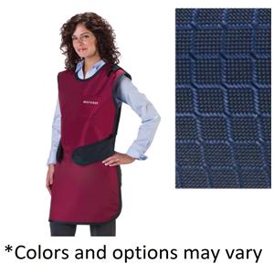 Easy Wrap X-Ray Apron Navy Blue Lightweight 22x37" With Thyroid Collar Ea