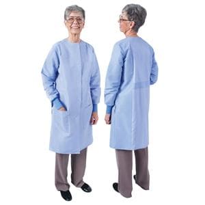 DenLine Protection Plus Collarless Coat 3Pkt Lng Tpr Slv 39" 2XS Cl Womens Ea
