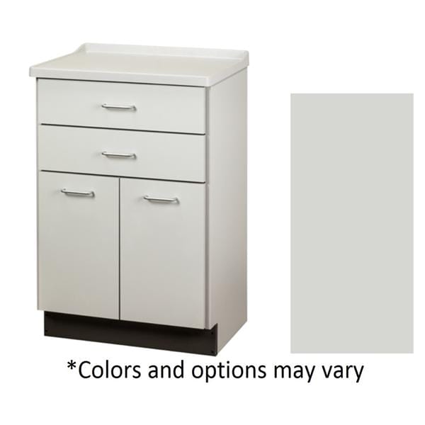 Cabinet 2 Door/2 Drawer Gray Ea