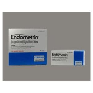 Endometrin Vaginal Insert 100mg Carton 21/Ct