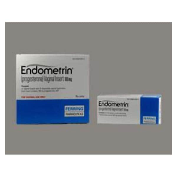 Endometrin Vaginal Insert 100mg Carton 21/Ct
