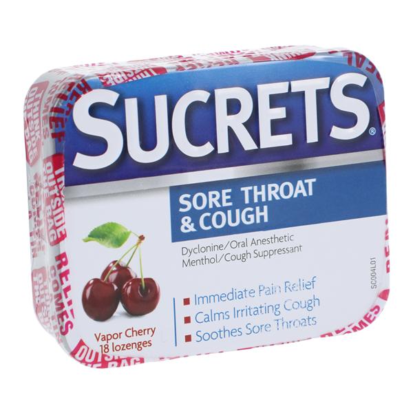 Sucrets Lozenges Vapor Cherry 18/Bx, 24 BX/CA