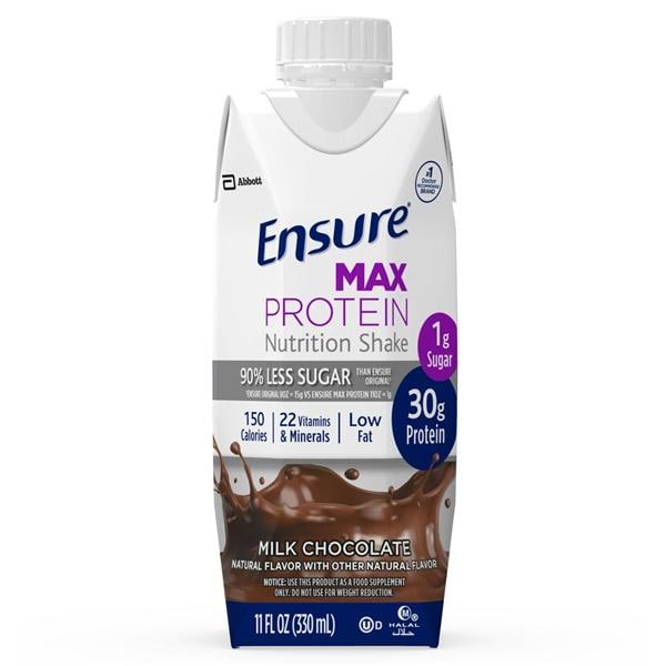 Ensure Max Protein Shake Retail Chocolate 11oz Carton 12/Ca