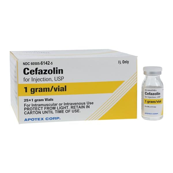 Cefazolin Injection 1gm/vl Powder Vial 10mL 25/Bx