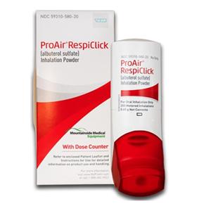 ProAir RespiClick Inhalation Powder 90mcg Inhaler .65gm/Ea